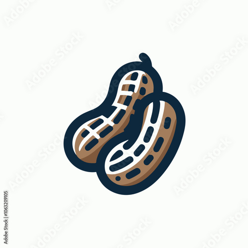 peanut logo illustration