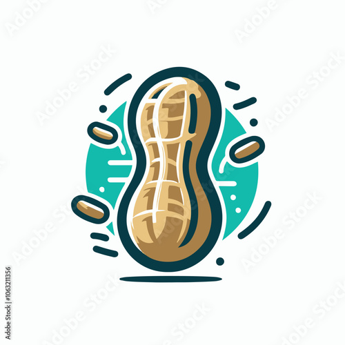 peanut logo illustration