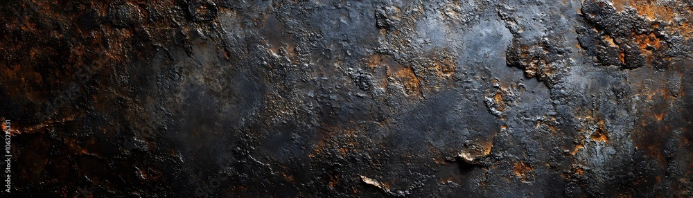 Textured Black Surface with Rust and Patina Textured Black Surface with Rust and Patina