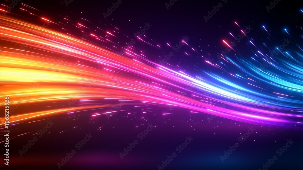 Naklejka premium abstract light wave background