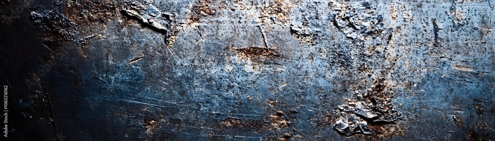 Fototapeta premium Close-up of a Weathered and Rusted Metal Surface