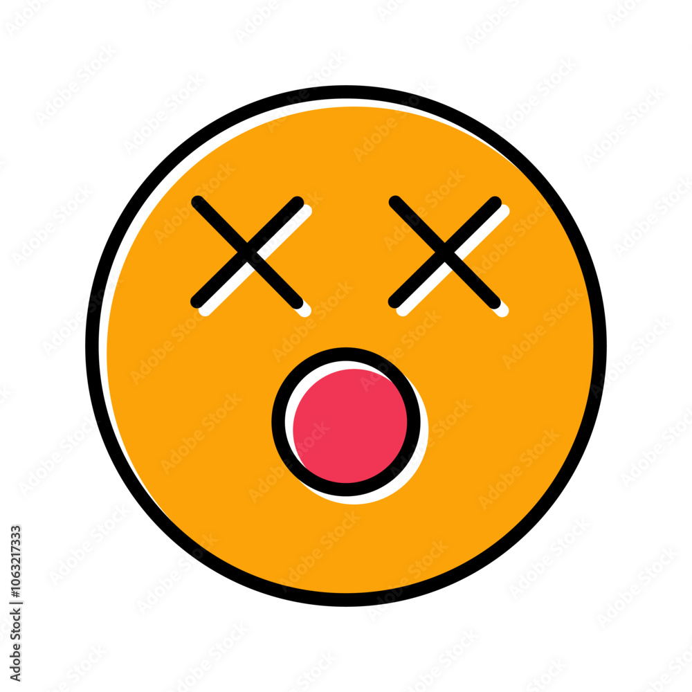 Dizzy Face Vector Icon