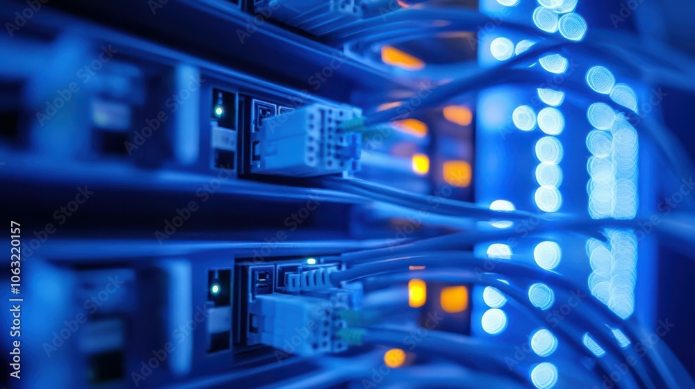Detailed view of a high-speed internet installation in a new area, emphasizing the strategy behind broadband network expansion. Detailed view of a high-speed internet installation in a new area, emphasizing the strategy behind broadband network expansion.