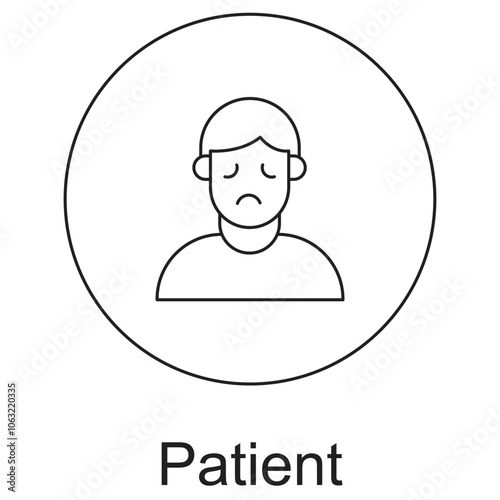 Patient Icon, Empowering Patients Navigating Healthcare for Better Health Outcomes, Patient-Centered Care Prioritizing Wellness and Support in Healthcare