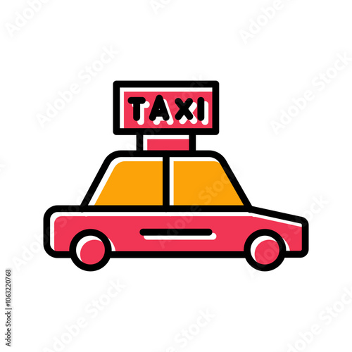 Taxi Vector Icon