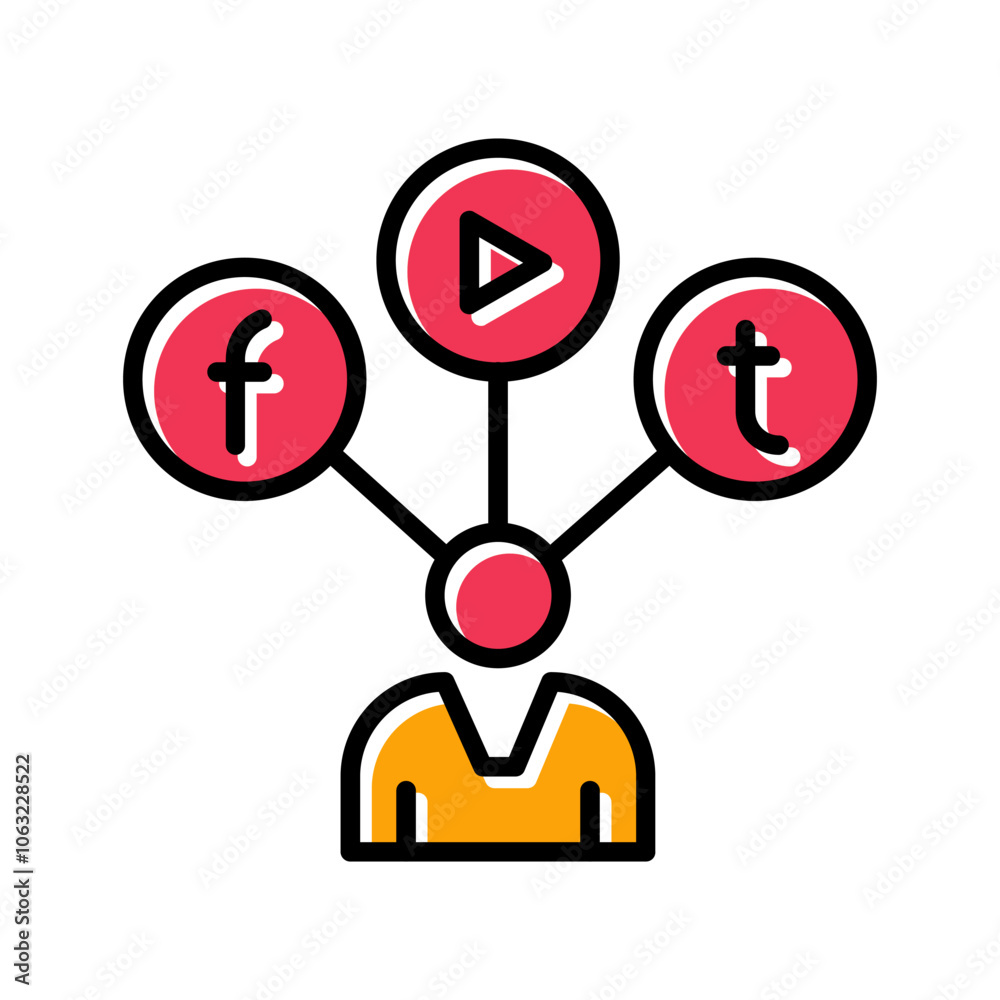 Social Media Influencer Vector Icon Social Media Influencer Vector Icon