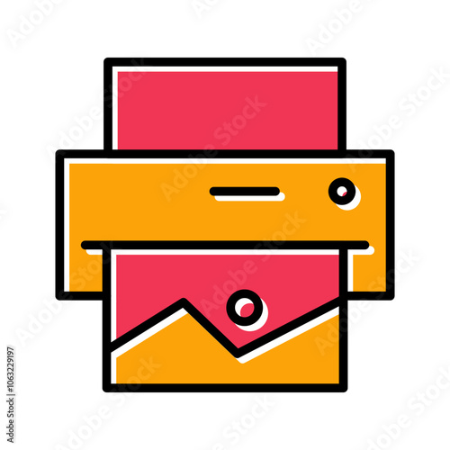 Photo Printing Vector Icon