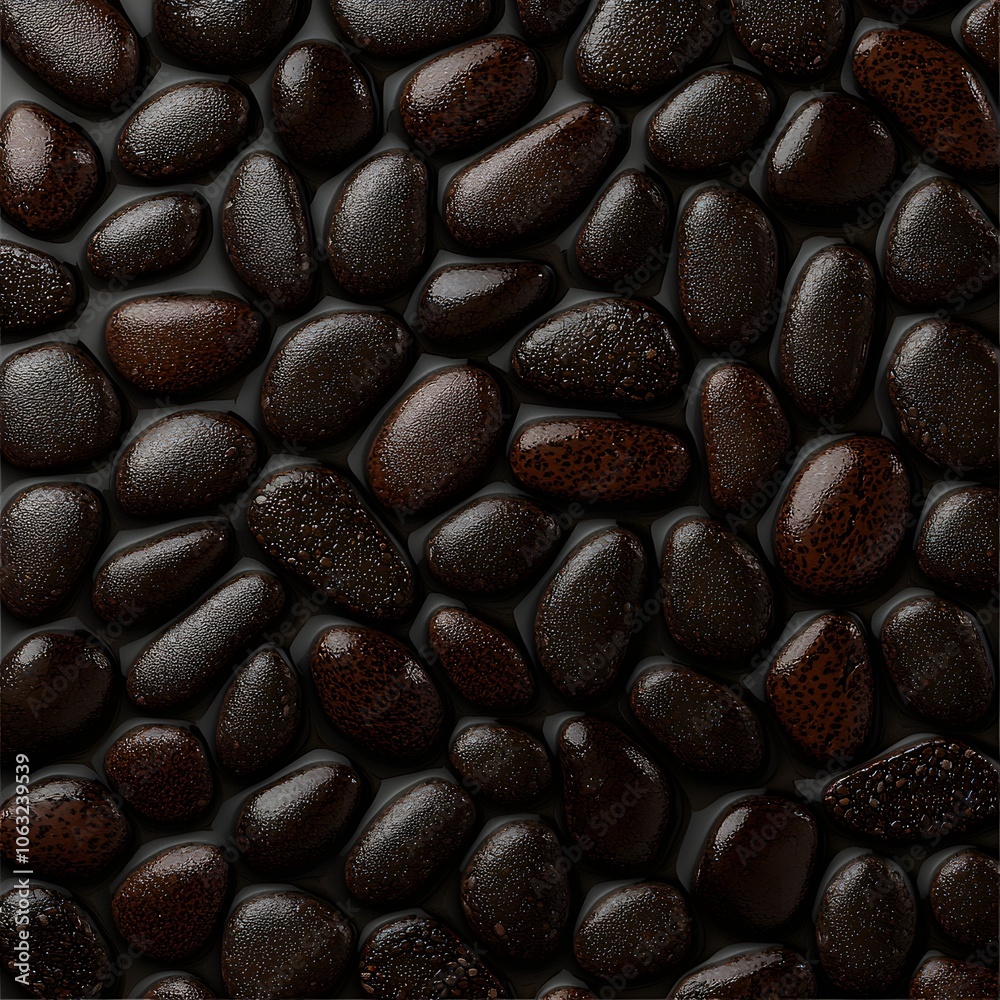 a realistic close-up of chia seeds, detailed texture, natural tones, photorealistic, isolated on white background a realistic close-up of chia seeds, detailed texture, natural tones, photorealistic, isolated on white background