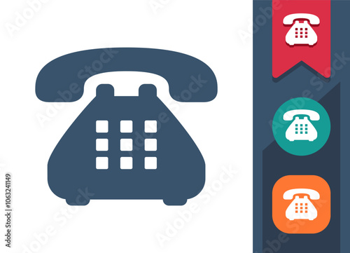 Telephone, Phone, Landline Icon