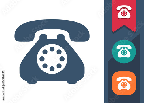 Telephone, Phone, Landline Icon