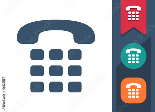 Telephone, Phone, Landline Icon