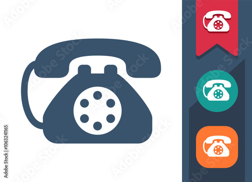 Telephone, Phone, Landline Icon
