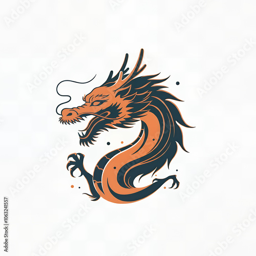 Traditional Asian Dragon Illustration