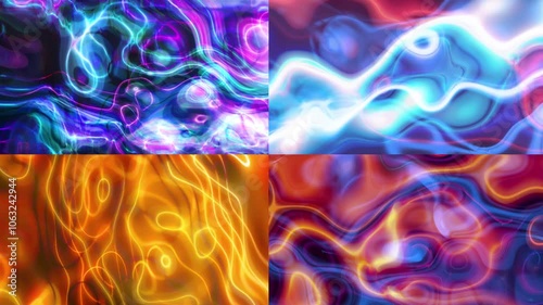 collection ABSTRACT background orange purple spectrum