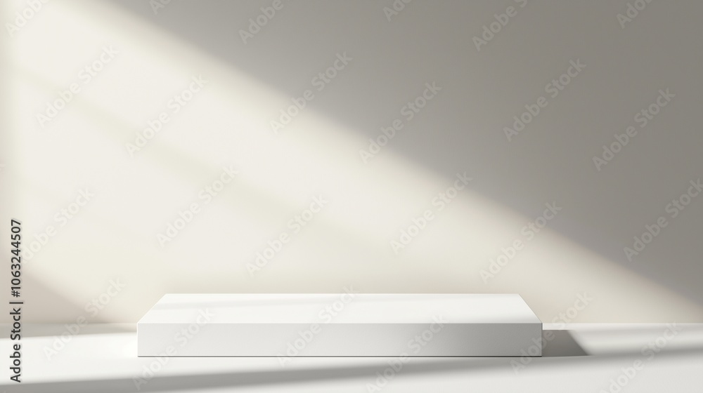 Cosmetic product stand background mock up Cosmetic product stand background mock up