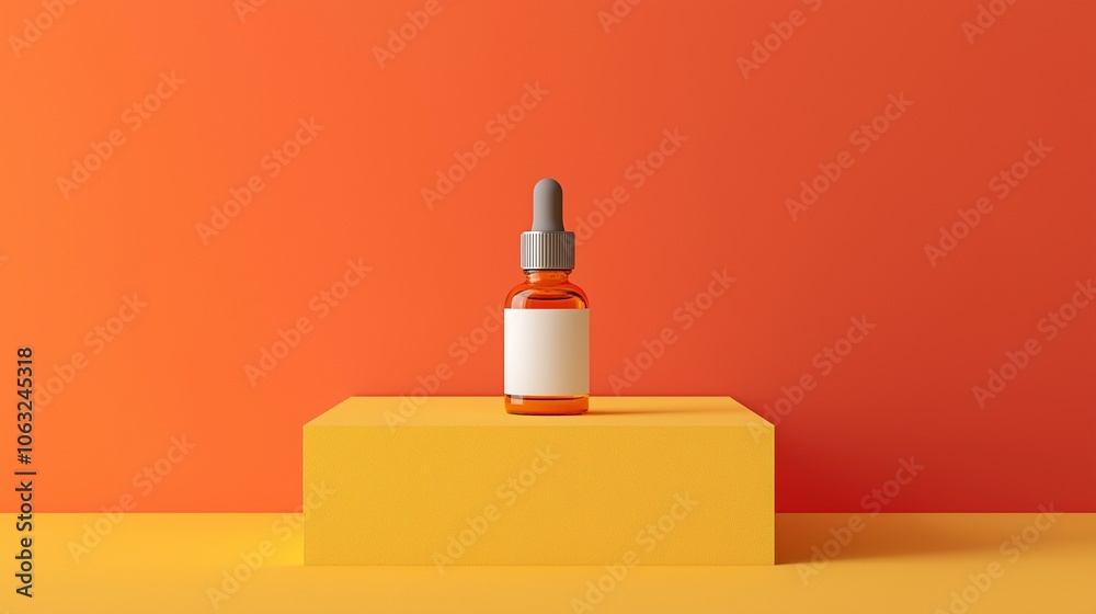 Cosmetic product stand background mock up Cosmetic product stand background mock up