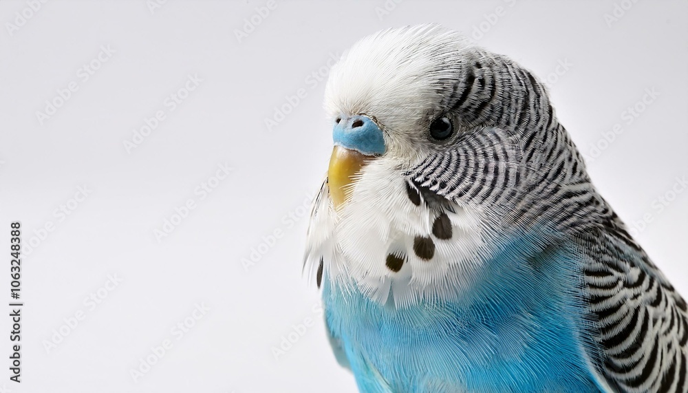 Fototapeta premium budgie white background