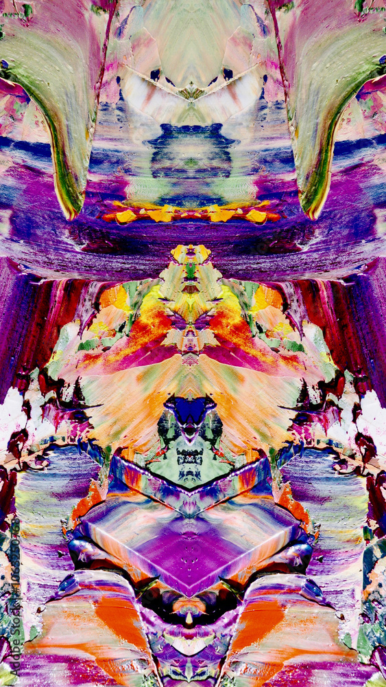 Fototapeta premium Abstract art background . Hand painting artwork . Canvas . 