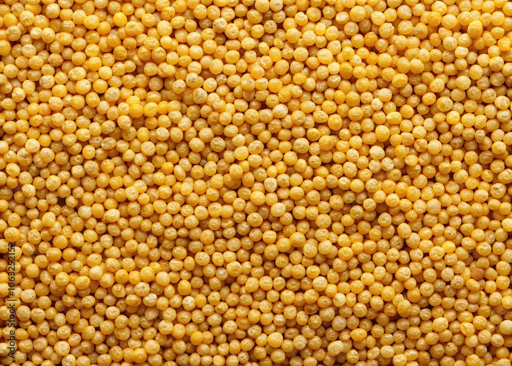 High-Resolution Drone Shot: Dry Millet Groats Texture Close-Up High-Resolution Drone Shot: Dry Millet Groats Texture Close-Up