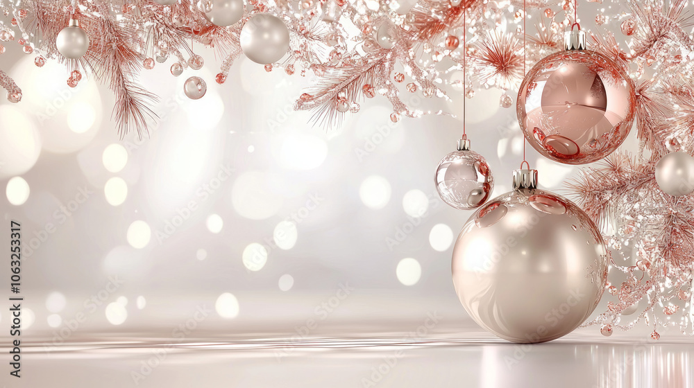 Abstract 3D New Year Background with copy space Abstract 3D New Year Background with copy space