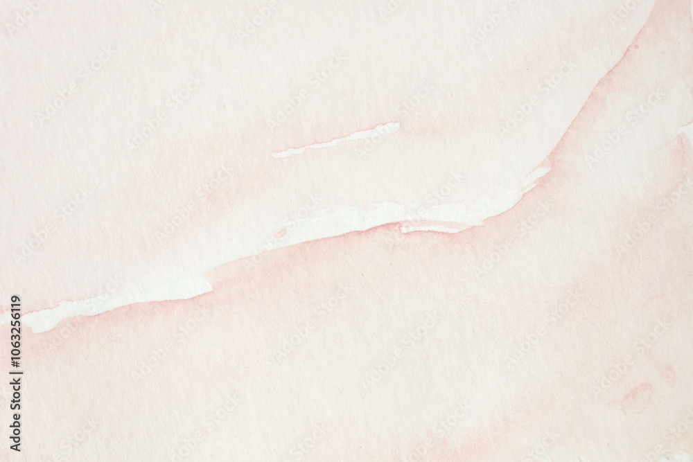 Fototapeta premium Watercolor texture background. Abstract light pink painting backdrop. template, card. Copy space