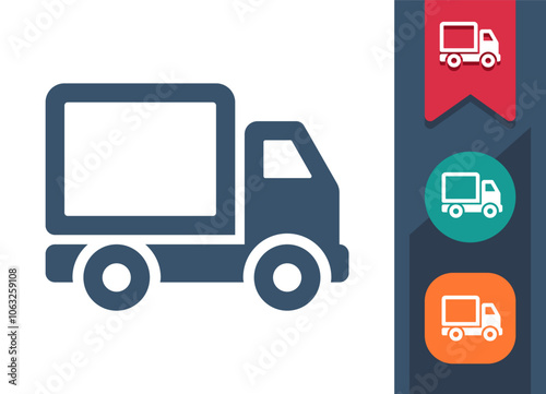 Truck, Delivery Truck, Lorry Icon