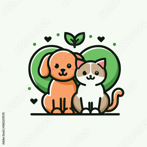petshop logo illustration