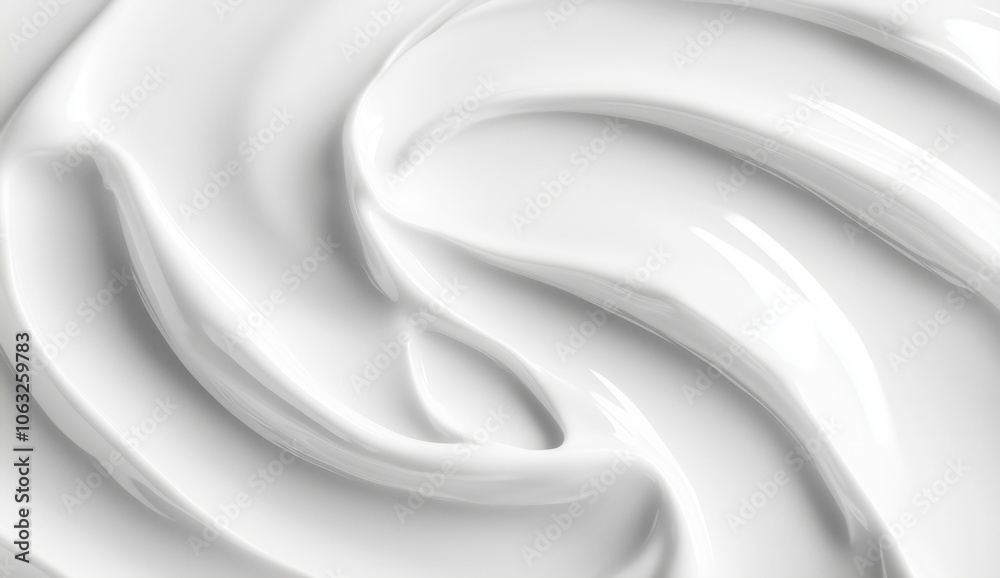 Obraz premium close-up white cream