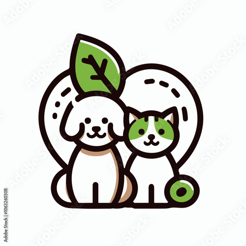 petshop logo illustration