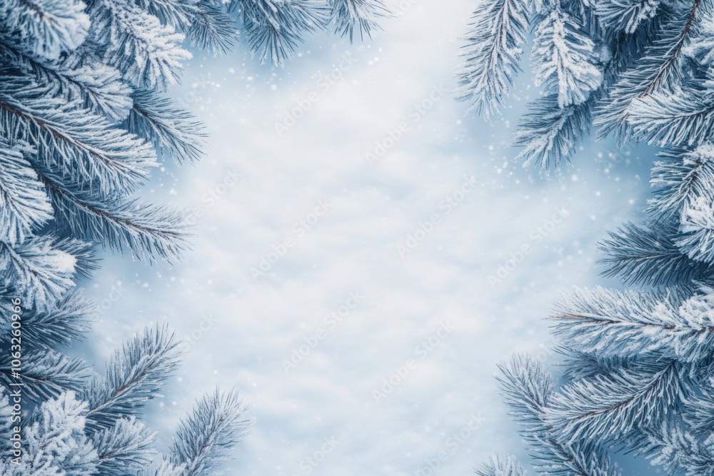 Christmas background with Christmas tree. White color. Winter holiday mood. free copy space Christmas background with Christmas tree. White color. Winter holiday mood. free copy space