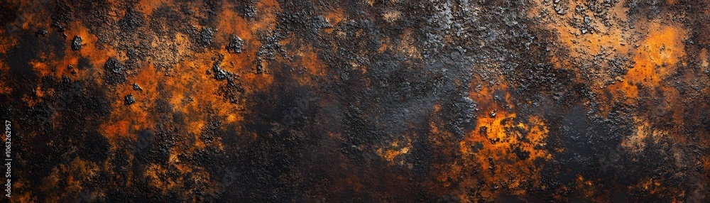 A Close-Up View of Heavily Rusted Metal Surface A Close-Up View of Heavily Rusted Metal Surface