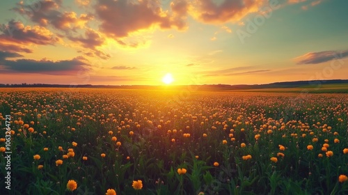 Discover nature s beauty through a fresh lens utilizing drone technology to showcase the vivid colors and lively scenery of blooming summer fields photo