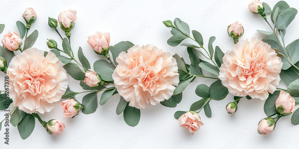 White background with pink peonies, for design and cards White background with pink peonies, for design and cards