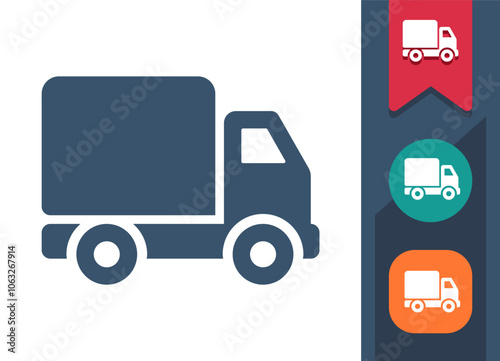 Truck, Delivery Truck, Lorry Icon