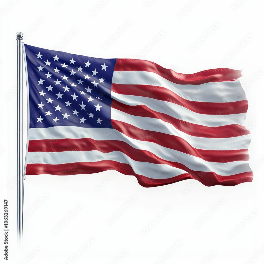 flag of united states of america isolated on white background flag of united states of america isolated on white background