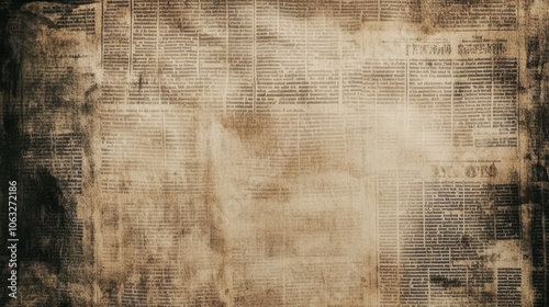 Paper background grunge with an aged newsprint pattern.
