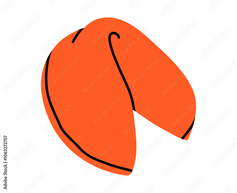 Ταπετσαρία Hand drawn cute cartoon illustration of fortune cookie