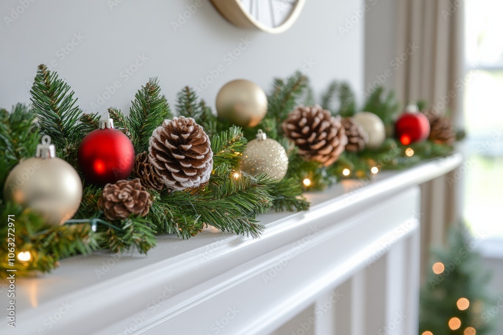 room decorated for Christmas background room decorated for Christmas background