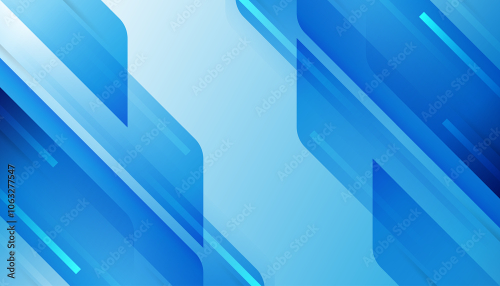 Abstract Technology Background in White and Blue Gradient. Modern Futuristic Blue Background for News Report Banner or Cover Design