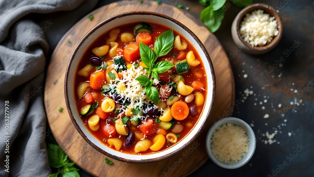 Italian Minestrone Soup with Gluten-Free Pasta and Vegetables (Gluten-Free Cuisine) Italian Minestrone Soup with Gluten-Free Pasta and Vegetables (Gluten-Free Cuisine)