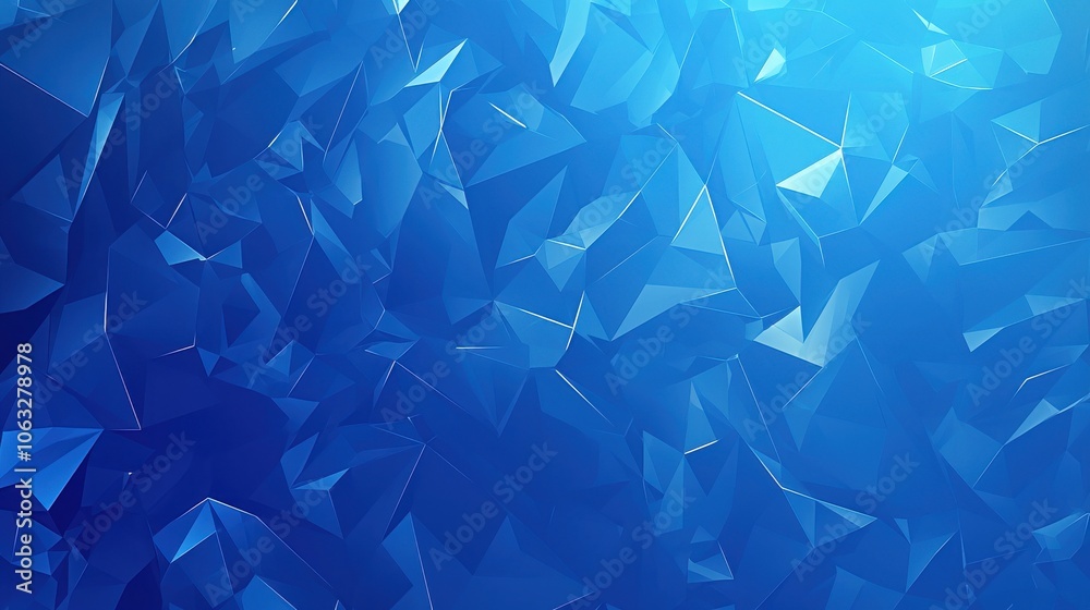 A vibrant abstract blue texture featuring sharp, angular shapes creating a dynamic and modern appearance.