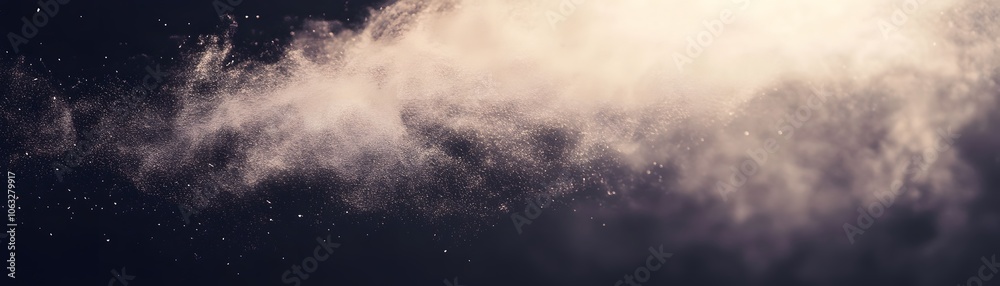 Abstract Cloud Formation with Glimmering Dust Particles Abstract Cloud Formation with Glimmering Dust Particles