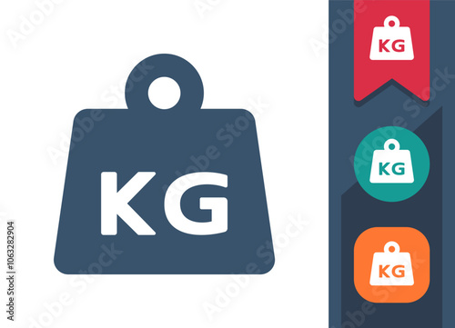 Weight, KG, Kilogram Icon