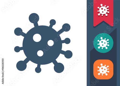 Virus, Bacteria, Germ Icon