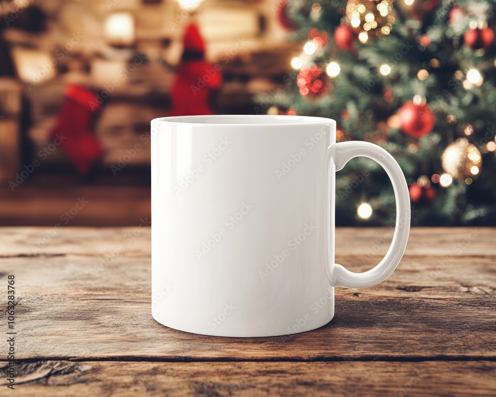 Mockup of blank Christmas Mug Mockup, Mockup of blank Christmas Mug Mockup,