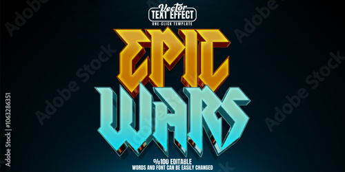 War editable text effect, customizable game and battle 3d font style