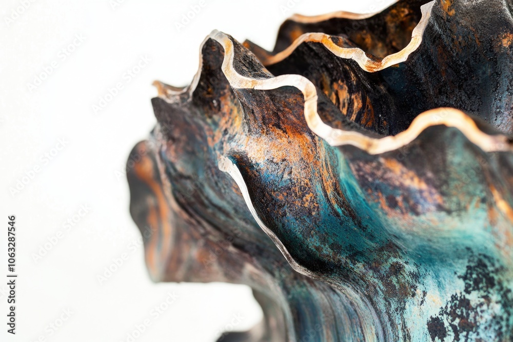 A close-up shot of a vase sitting on a table A close-up shot of a vase sitting on a table