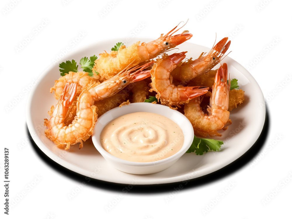 Fried Shrimp Golden crispy fried shrimp served with tangy dip delicious appetizer or main course Fried Shrimp Golden crispy fried shrimp served with tangy dip delicious appetizer or main course