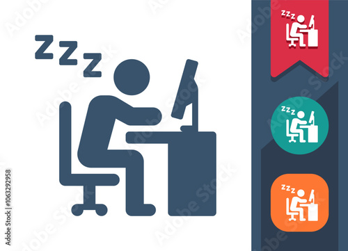 Working Man, Job, Student, Homework Icon