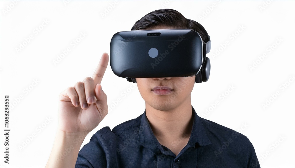 Virtual Reality or VR 3d render realistic model in isolate white background. VR Glasses for 360 environment games or simulation training. on isolate White background, PNG Virtual Reality or VR 3d render realistic model in isolate white background. VR Glasses for 360 environment games or simulation training. on isolate White background, PNG